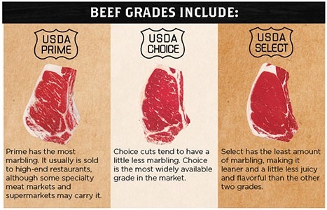 Grades of beef