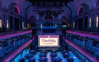 Elegant plated dinner with filet mignon at Maryland gala