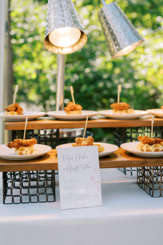 Chicken and waffle station style catering. Discover station style catering in Baltimore with Zeffert & Gold. Learn how interactive food stations enhance guest experience and when they’re ideal for your event.
